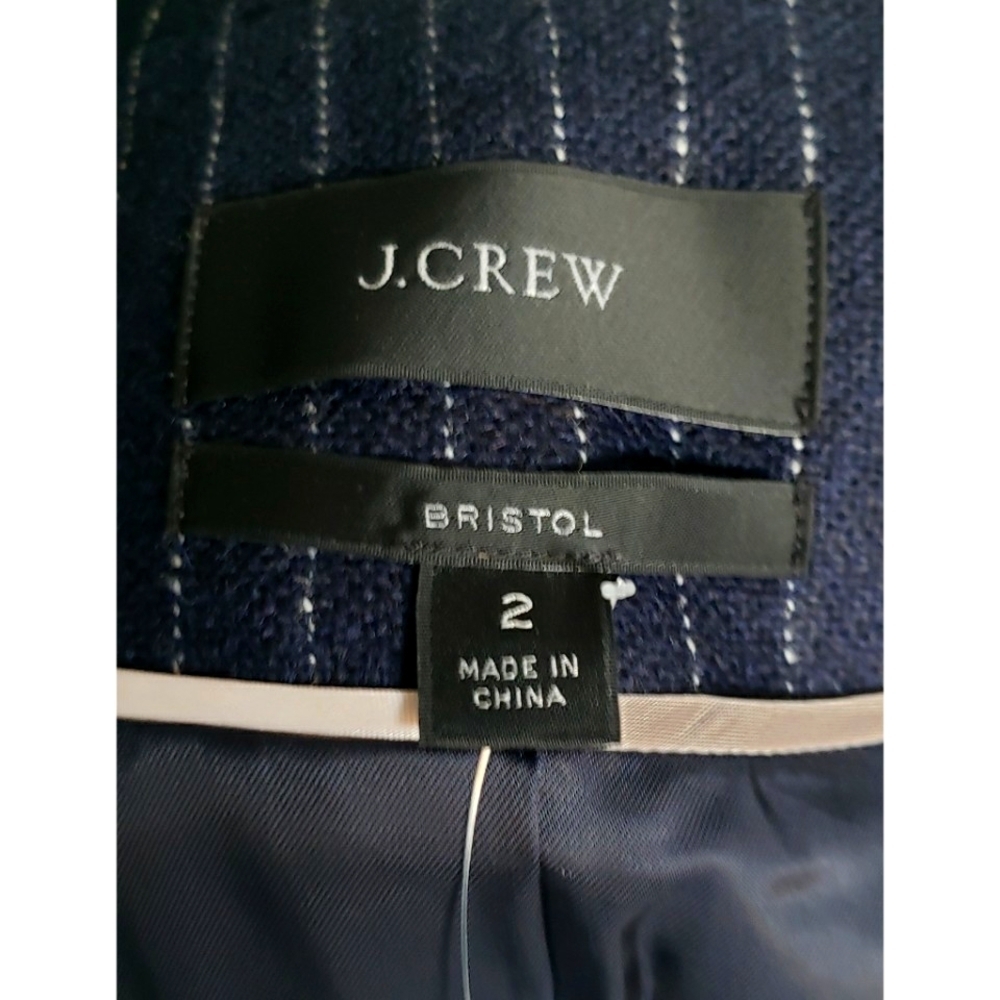 5. J.Crew Bristol blazer in pinstripe English wool - Picture 10 of 11